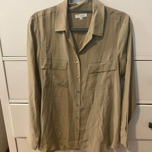 Classic Equipment Size L Button Down Tan